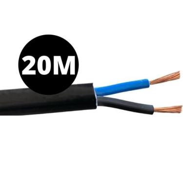 Imagem de Cabo Pp Bipolar Flexivel Anti-chamas 2x4,00mm Com 20 Metros - cobrecom