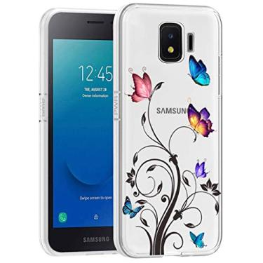 Imagem de Bohefo Capa transparente compatível com Galaxy J2 Core/Galaxy J2 Shine/J2 Pure/J2 Dash/J2 2019 Capa para mulheres, linda capa protetora de TPU macio à prova de choque para Samsung Galaxy J2 Core