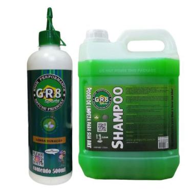 Imagem de Lubrificante Cera Bicicleta Corrente 500ml Shampoo Limpador 5l - Gr8Sp
