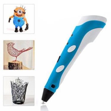 Imagem de Caneta 3d Com 3 Filamentos Pla Lcd Bivolt Desenho  - BC BORA COLEGA SH