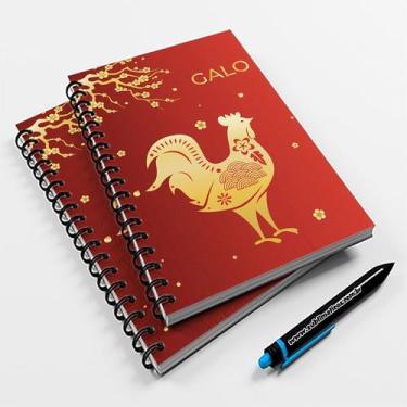 Imagem de Caderno Universitário 96fls Horóscopo Chinês Galo - Premium