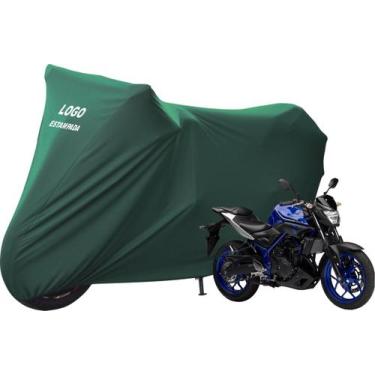 Imagem de Capa Protetora Para Moto Yamaha MT 03 Não Risca Pintura - Mz, Verde