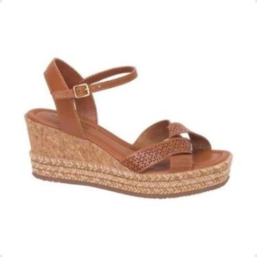 Imagem de Sandália Feminina Anabela Bottero Marrom-Feminino