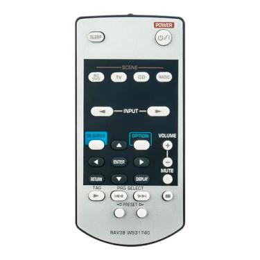 Imagem de AULCMEET RAV38 WS31740 Novo controle remoto de substituição adequado para receptor Yamaha AV VSX-532 HTP-074 S-12A VSX-325 VSX-531 VSX531