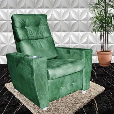 Imagem de Poltrona Para Idoso Reclinável 3 Posições Magazine Verde