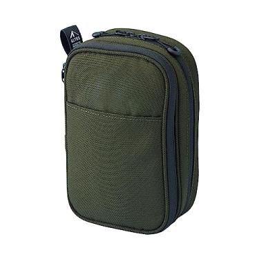 Imagem de LIHIT LAB Bolsa para objetos dupla, 12,7 x 9 x 21,5 cm, verde militar (A7765-22)
