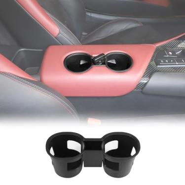 Imagem de Suporte de copo para console central compatível com Toyota Supra GR A90 A91 MK5 2019-2024, suporte de copo para descanso de braço de console insere suporte de copo de armazenamento