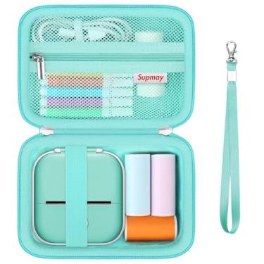 Imagem de Supmay Mini capa de impressora para Ponek T02, Memoking, Phomemo, Cabaro, Anycash, iDPRT, Suave, Omezizy, HuiJuKeJi, Memoqueen, Supmoyin - portátil, resistente à água, durável e portátil - verde