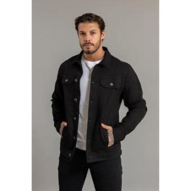 Imagem de Jaqueta Sarja Masculina Algodão Premium Com Botões Dialogo-Masculino