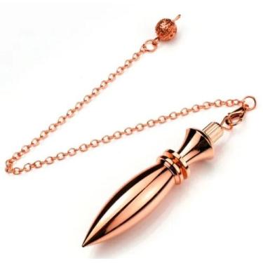 Imagem de Pêndulo Egípcio Técnico De Metal Para Radiestesia Reiki e Mesa Radioni