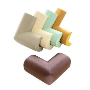Imagem de Protetor Quina Canto De Mesa Cantoneira Eva Borracha 8 Peças (Bege)