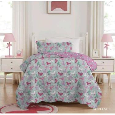 Imagem de Cobre leito 2 Pç Infantil Studio Mix Corttex Estampado Menino e Menina