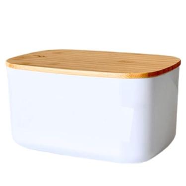 Imagem de Pote Hermético Tampa De Bambu Organizador Porta Mantimentos 650ml (Sem Personalizar)