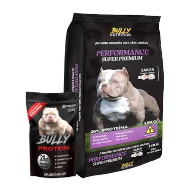 Imagem de Ração Performance Super Premium  +  Suplemento Bully Protein 1,2 Kg