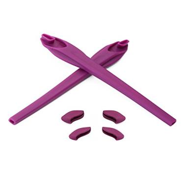 Imagem de Eye Opening Stuff Kits de borracha para substituição e nariz compatíveis com óculos de sol Oakley Flak 2.0/Flak 2.0 XL OO9188 - Roxo