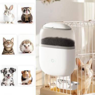 Imagem de Comedouro Suspenso para Coelhos, WIFI Comedouro Automático Programável para Animais de Estimação com Dispensador de Alimentos Secos e Controle de Porções para Coelhos, Gatos e Pequenos Animais
