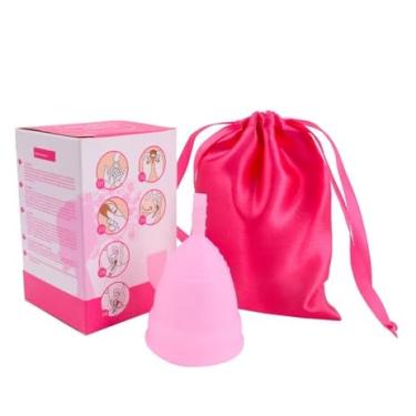 Imagem de Coletor Menstrual em Silicone com Sacola de Cetim, 7cm, Reutilizável