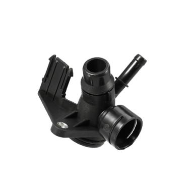 Imagem de Motoforti Conector de mangueira de arrefecimento do motor adequado para Audi A4 2.0L A/T Quattro Base Sedan - Pacote com 1 preto de longa duração