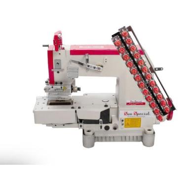 Imagem de Máquina de Costura Industrial Cilíndrica c/ Direct Drive, 12 Agulhas, 
