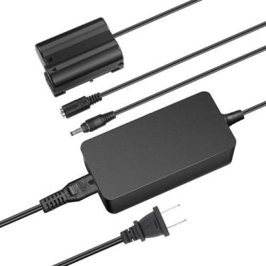 Imagem de Bateria fictícia com adaptador de alimentação de acoplador AC/DC para 