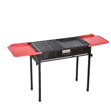 Imagem de Carvão, churrasco, ao ar livre, utensílios de churrasco domésticos, portátil, churrasco, festa, cozinha, acampamento, piquenique, viagem, fogão de carne assada