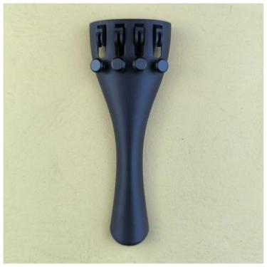 Imagem de Fazipu Tailpiece para violino, tamanho completo 1/4, afinadores finos ajustáveis, acessórios para violino, preto (1/4)