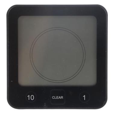 Imagem de Relógio de Chuveiro Impermeável Termômetro de Tela Grande Hygrometer Countrown Timer para o Banheiro Spa de Cozinha REST TEMPO BLACK