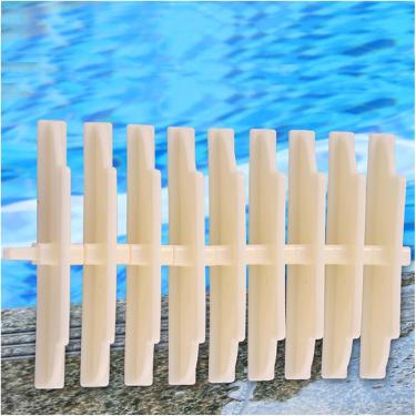 Imagem de Tampa De Drenagem De Piscina, Grelhas De Plástico Abs, Grade De Grelha De Drenagem De Chuveiro, Tampa De Drenagem De Piso De Placa Para Interior/Exterior, White, 20cm