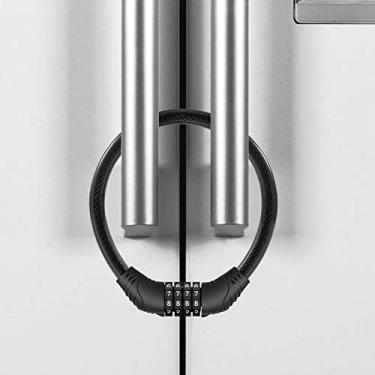 Imagem de Rofio Pacote com 2 travas de geladeira, trava de geladeira de 4 dígitos atualizada para geladeiras de porta francesa, fechaduras de armário, fácil de configurar e usar