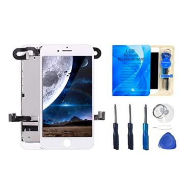 Imagem de Para iPhone 7 Plus 5,5 polegadas, tela sensível ao toque, tela sensível ao toque, peça de substituição, conjunto completo com fone de ouvido para câmera frontal, alto-falante e sensor de proximidade