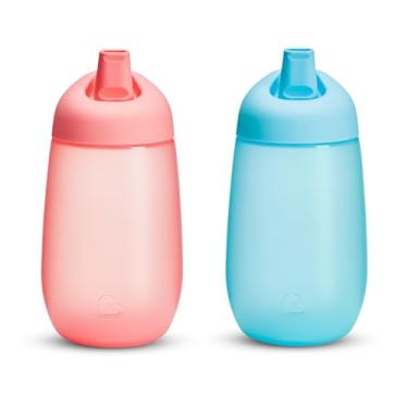 Imagem de Munchkin® Copos infantis Simple Clean™, à prova de derramamento, 290 ml, azul/rosa
