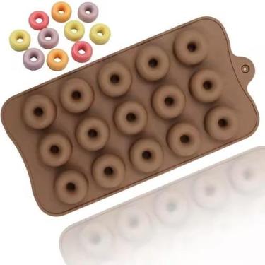 Imagem de Molde Silicone Chocolate Bombom Rosquinhas Biscoito Bolacha - LUYKE
