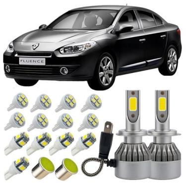 Imagem de Renault Fluence 2010/2017 Led Farol Baixo Teto Placa Ré T10