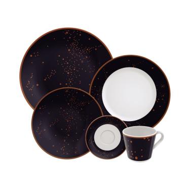 Imagem de Aparelho De Jantar Tramontina Valentina 20 Peças Em Porcelana Decorada