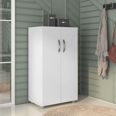 Imagem de Armário Multiuso Sapateira Organizadora 2 Portas Rosana Branco- Mabe Magazine