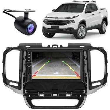 Imagem de Central Multimídia 2 Din Mp5 Fiat Toro Câmera Moldura Bp