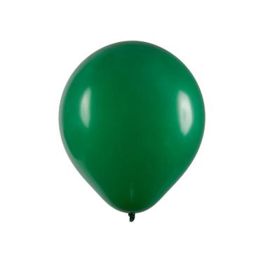 Imagem de Balão De Látex Verde Liso - 5 Polegadas - 50 Unidades