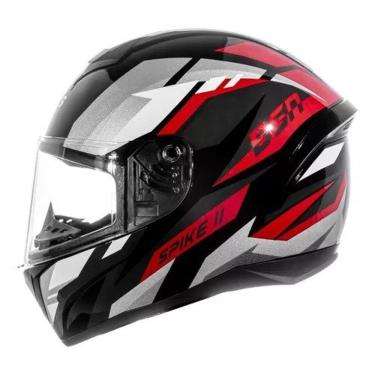 Imagem de Capacete Peels Spike Ii Bsn Preto Vermelho 58