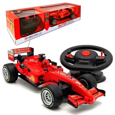 Imagem de Brinquedo Carro F1 Controle Remoto Som E Luz Ferrari Mclaren Vermelho