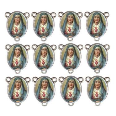 Imagem de 10 Entremeio São Marcos Oval para Montagem de Terços - Nossa Senhora