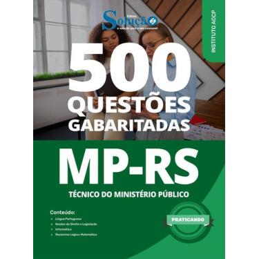 Imagem de Caderno de Questões MP-RS - Técnico do Ministério Público - 500 Questõ