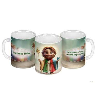 Imagem de Caneca branca católica divina animação (14936)