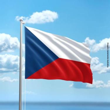 Imagem de Bandeira da República Tcheca 80cmx140cm Tecido Oxford 100% Poliéster -
