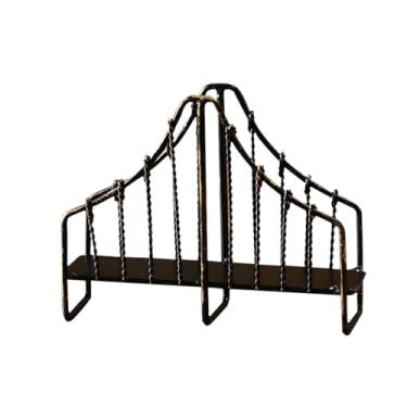 Imagem de IEUDNS Porta-guardanapos de ferro para mesa, dispensador de guardanapos de metal rústico independente para decoração de cafeteria, Porta Guardanapo