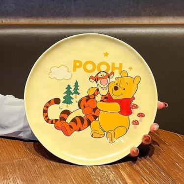 Imagem de Conjunto De Louça De Cerâmica Infantil Do Ursinho Pooh, Prato, Tigela 
