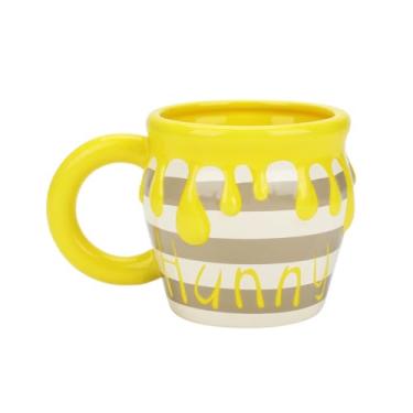 Imagem de Bioworld Caneca de cerâmica esculpida Ursinho Pooh Hunny Pot 473 ml
