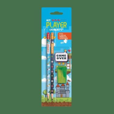 Imagem de Kit Lápis Hb Player 4 Itens Leo&leo