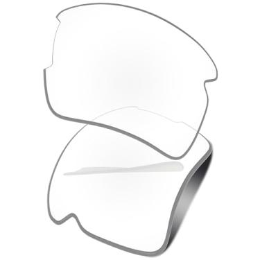 Imagem de Vonxyz Lentes de reposição para óculos de sol Oakley Flak 2.0 XL – alta intensidade transparente antiluz azul