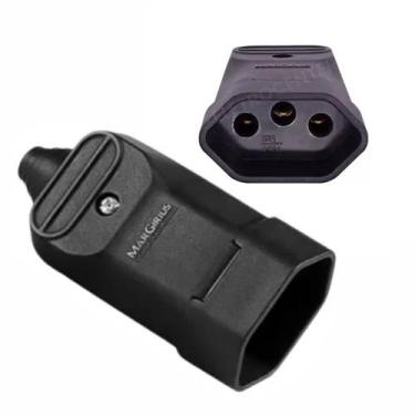 Imagem de Tomada Fêmea 20A Desmontável 3 Pinos 2P+T Margirius Preto