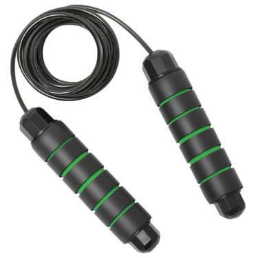 Imagem de Corda De Pular Cross Speed Rope Rolamento Profissional Fit Ginastica J
